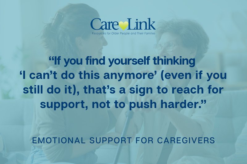 emotional support for caregivers